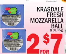 C Town KRASDALE FRESH MOZZARELLA BALL offer