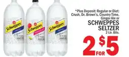 C Town SCHWEPPES SELTZER offer