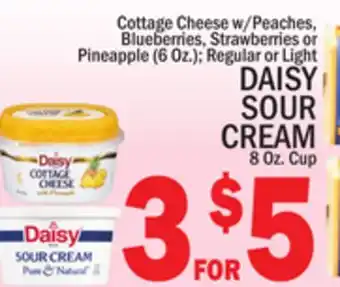C Town DAISY SOUR CREAM 8 Oz. Cup offer