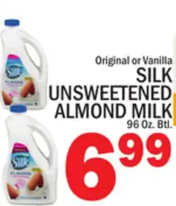 C Town SILK UNSWEETENED ALMOND MILK offer