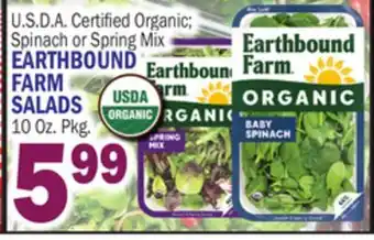 C Town EARTHBOUND FARM SALADS offer