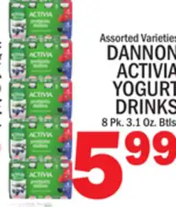C Town DANNON ACTIVIA YOGURT DRINKS offer