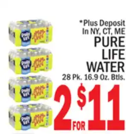 C Town PURE LIFE WATER offer