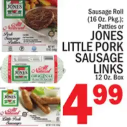 C Town JONES LITTLE PORK SAUSAGE LINKS 12 Oz offer