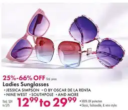Boscov's Ladies Sunglasses offer