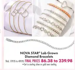 Boscov's NOVA STAR Lab Grown Diamond Bracelets offer