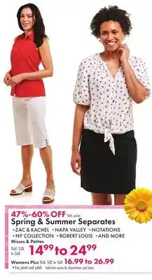 Boscov's Spring & Summer Separates offer