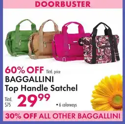 Boscov's BAGGALLINI Top Handle Satchel offer