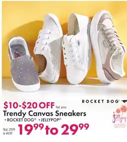 Boscov's Trendy Canvas Sneakers offer