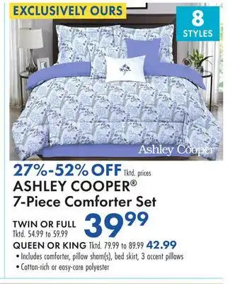 Boscov's ASHLEY COOPER 7-Piece Comforter Set offer