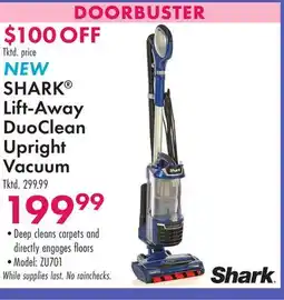 Boscov's SHARK Lift-Away DuoClean Upright Vacuum offer