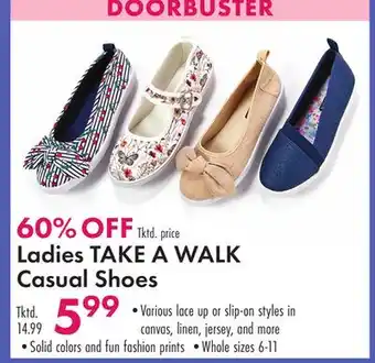 Boscov's Ladies TAKE A WALK Casual Shoes offer