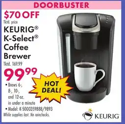 Boscov's KEURIG K-Select Coffee Brewer offer