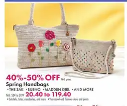 Boscov's Spring Handbags offer