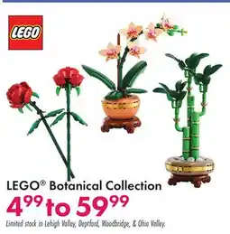 Boscov's LEGO Botanical Collection offer