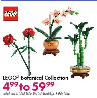 Boscov's LEGO Botanical Collection offer