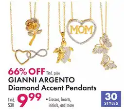 Boscov's GIANNI ARGENTO Diamond Accent Pendants offer