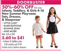 Boscov's Infants, Toddlers, & Girls Summer Playwear, Sets, Dresses, & Sleepwear offer