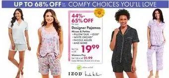 Boscov's Designer Pajamas offer
