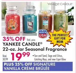 Boscov's YANKEE CANDLE 22-oz. Jar Seasonal Fragrance offer