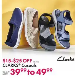 Boscov's CLARKS Casuals offer