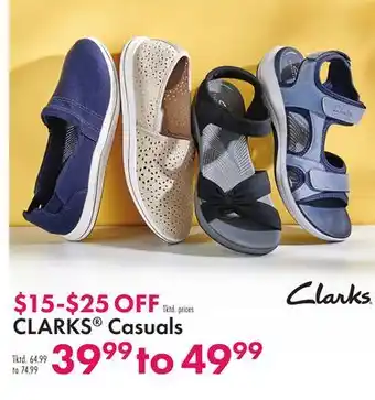 Boscov's CLARKS Casuals offer