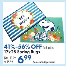 Boscov's 17x28 Spring Rugs offer