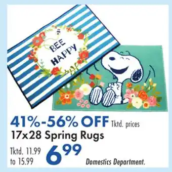 Boscov's 17x28 Spring Rugs offer