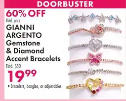 Boscov's GIANNI ARGENTO Gemstone & Diamond Accent Bracelets offer