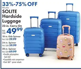 Boscov's SOLITE Hardside Luggage offer