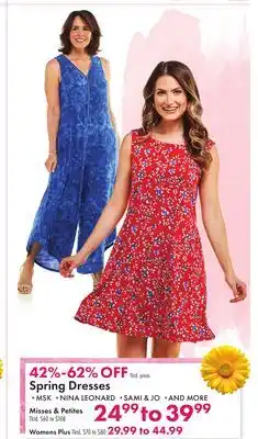 Boscov's Spring Dresses offer
