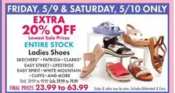 Boscov's ENTIRE STOCK Ladies Shoes offer