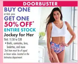 Boscov's ENTIRE STOCK Jockey for Her offer
