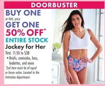Boscov's ENTIRE STOCK Jockey for Her offer