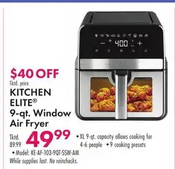 Boscov's KITCHEN ELITE 9-qt. Window Air Fryer offer