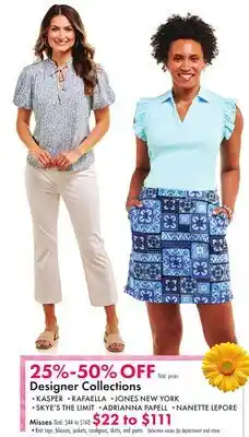 Boscov's Designer Collections offer