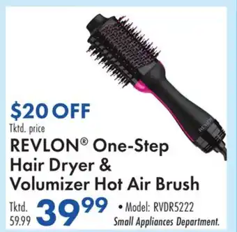 Boscov's REVLON One-Step Hair Dryer & Volumizer Hot Air Brush offer