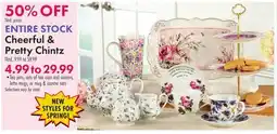 Boscov's ENTIRE STOCK Cheerful & Pretty Chintz offer