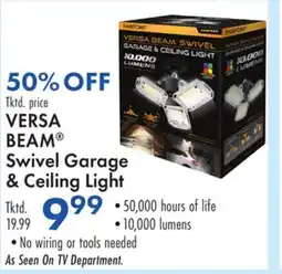 Boscov's VERSA BEAM Swivel Garage & Ceiling Light offer