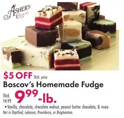 Boscov's Boscov's Homemade Fudge offer