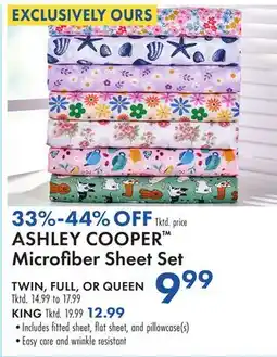 Boscov's ASHLEY COOPER Microfiber Sheet Set offer