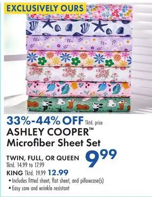 Boscov's ASHLEY COOPER Microfiber Sheet Set offer