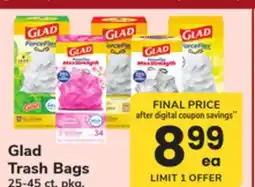 ACME Glad Trash Bags offer