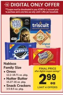 ACME Nabisco Family Size offer