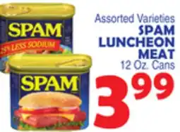 Bravo Supermarkets SPAM LUNCHEON MEAT offer