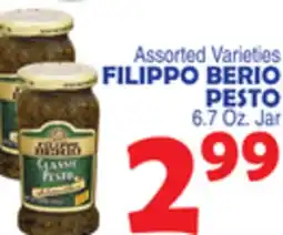 Bravo Supermarkets FILIPPO BERIO PESTO offer
