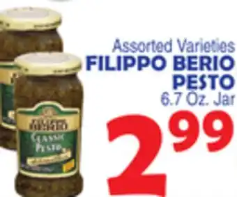 Bravo Supermarkets FILIPPO BERIO PESTO offer