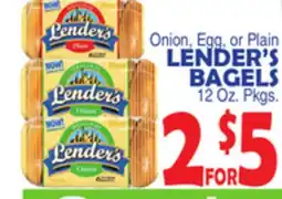 Bravo Supermarkets LENDER'S BAGELS offer