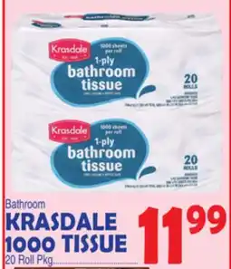 Bravo Supermarkets KRASDALE 1000 TISSUE offer