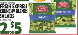 Bravo Supermarkets FRESH EXPRESS CRUNCHY BLENDS SALADS offer